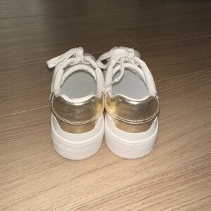 ZARA white lace up sneakers